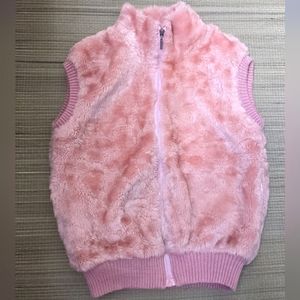 Y2K pink fuzzy vest from Japan M